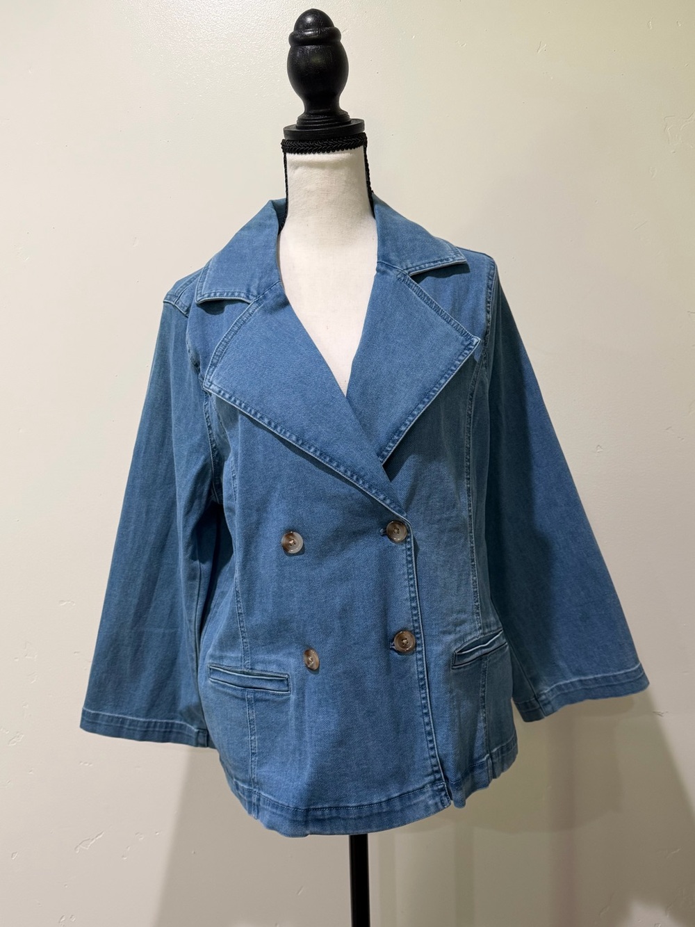 Denim Double Breasted Jacket